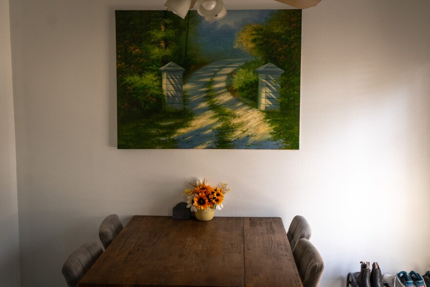 Jaxon Smith's favorite painting in his house was a gift from his parents when he moved in.