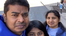 Balraj Rajamanickam of Normal and his family. Balraj is from India. He’s lived in Bloomington-Normal since 2009 and is here on an H-1B visa, a temporary visa for highly skilled foreign workers.