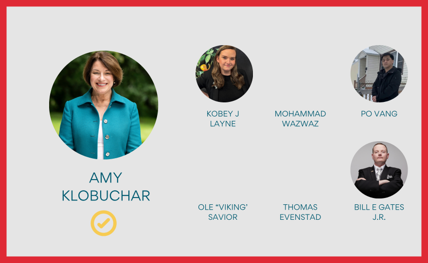 Amy Klobuchar has won the DFL nomination for governor after the midterm primary election on Aug. 11, 2026.