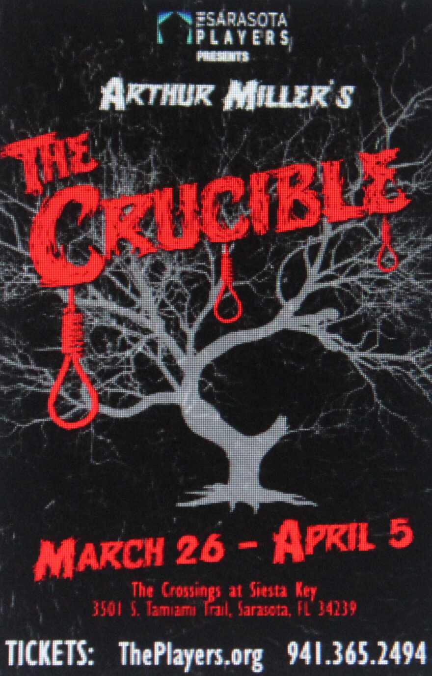 Sarasota Players Graphic for 'The Crucible'
