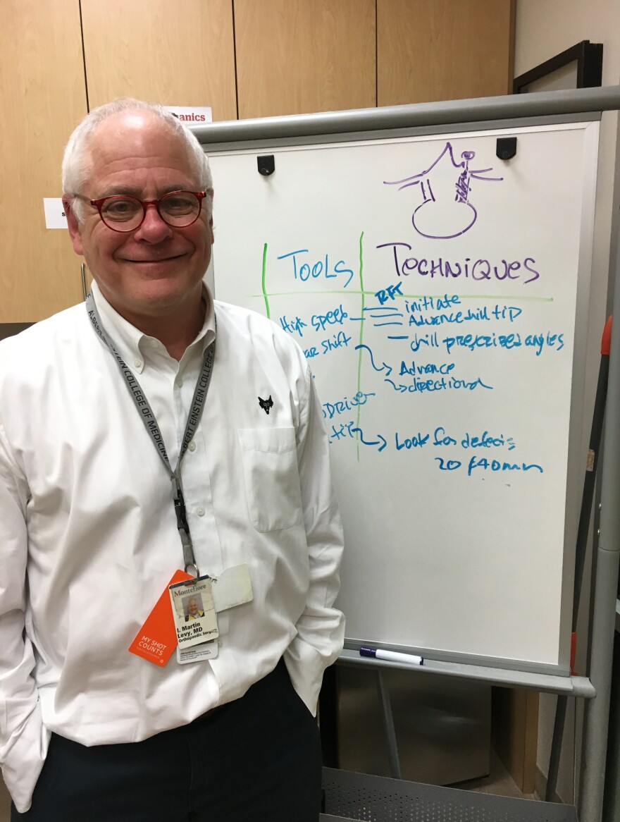 "Hang in there," Dr. Levy tells his students. "This is going to work."