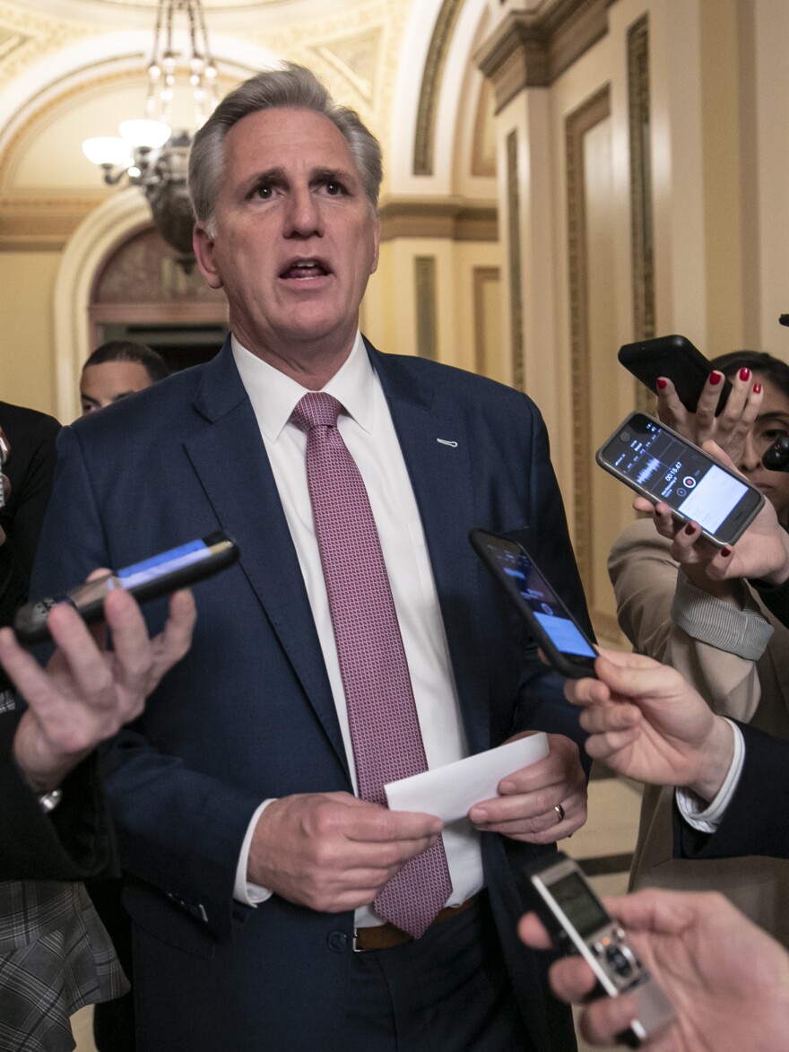 House Majority Leader Kevin McCarthy, R-Calif., at the Capitol in Washington, D.C., on Dec. 20, 2018.