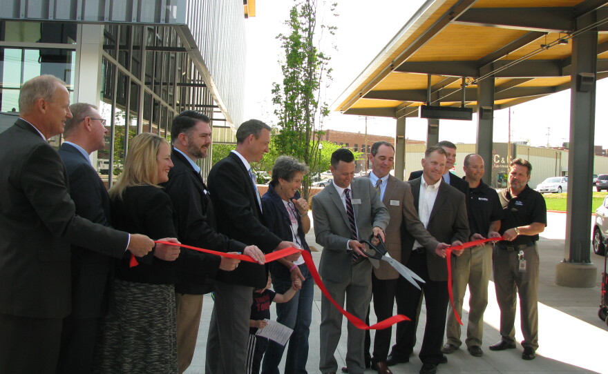 Ribbon Cutting at Transit Center