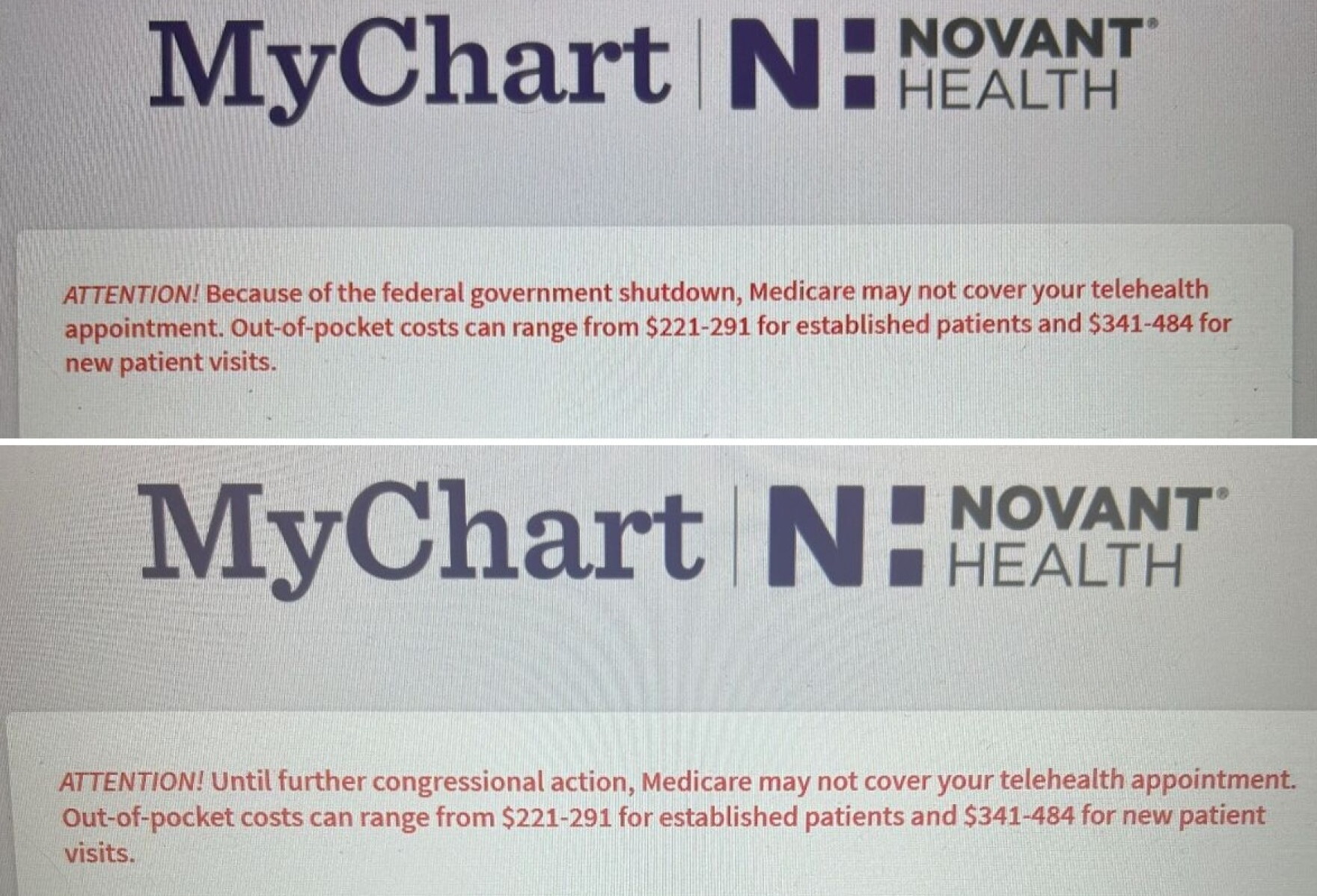 Sunday Edition Mystery Mailer, plus Novant's MyChart Message WHQR