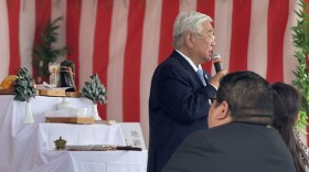 Bexar County Judge Peter Sakai speaks at Sanko groundbreaking on the South Side on Feb. 2, 2026