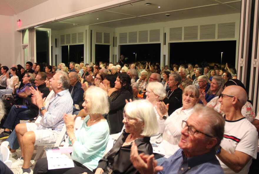 Part of the crowd at the Pavarotti Voice Competition finals.