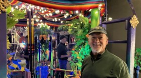 Davenport native Tom Chouteau at part of his new exhibit, "Kaleidoscope Odyssey," at the Putnam Museum & Science Center, March 31, 2026.