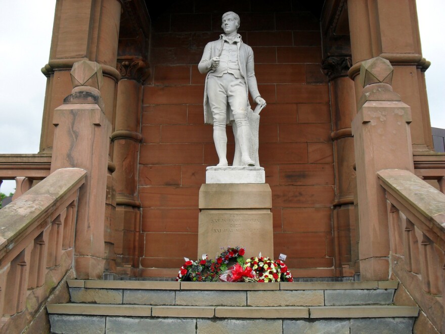 The poet Robert Burns was part of a vanguard rekindling the use of Scots in poetry and literature in the 18th century.