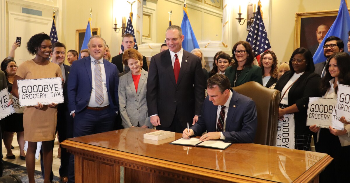 Oklahoma Governor signs state grocery tax cut
