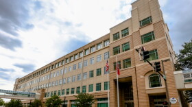 The Arkansas Department of Human Services building on Main Street in downtown Little Rock.