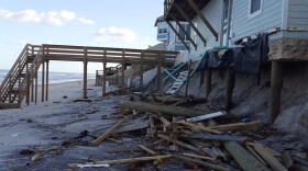 A house in Ponte Vedra Beach is damaged after Hurricane Irma.