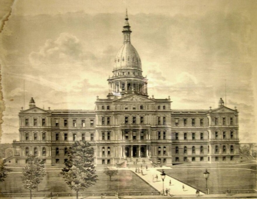 Artist rendering of Michigan State Capitol