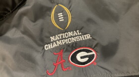 Commemorative jacket from the 2018 National Championship between Alabama and Georgia