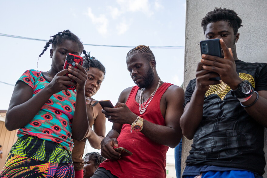 Haitians in Reynosa say the CBP One app, which the Biden administration has said must be used to make appointments to seek asylum, is glitchy.