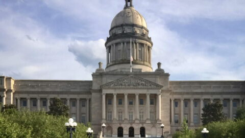 Kentucky State Capitol in 2020, before the construction project.