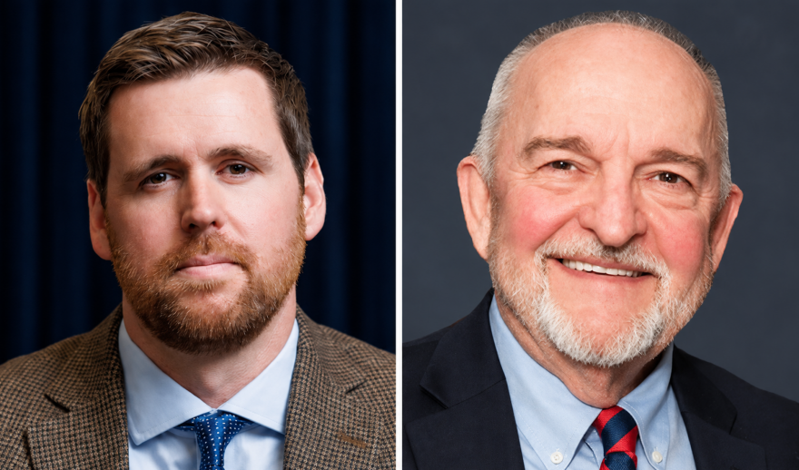 Republican State Auditor Scott Fitzpatrick, left, and Democratic challenger Quentin Wilson (photos submitted).