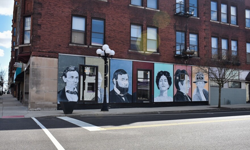 downtown mural of historic figures