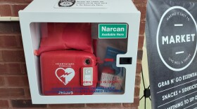 A Narcan dispensary at the EMU Student Center.