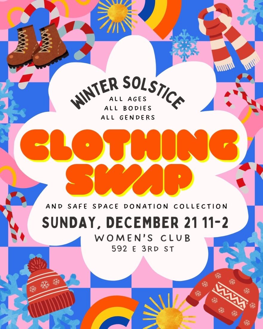 Winter Solstice Clothing Swap, promo