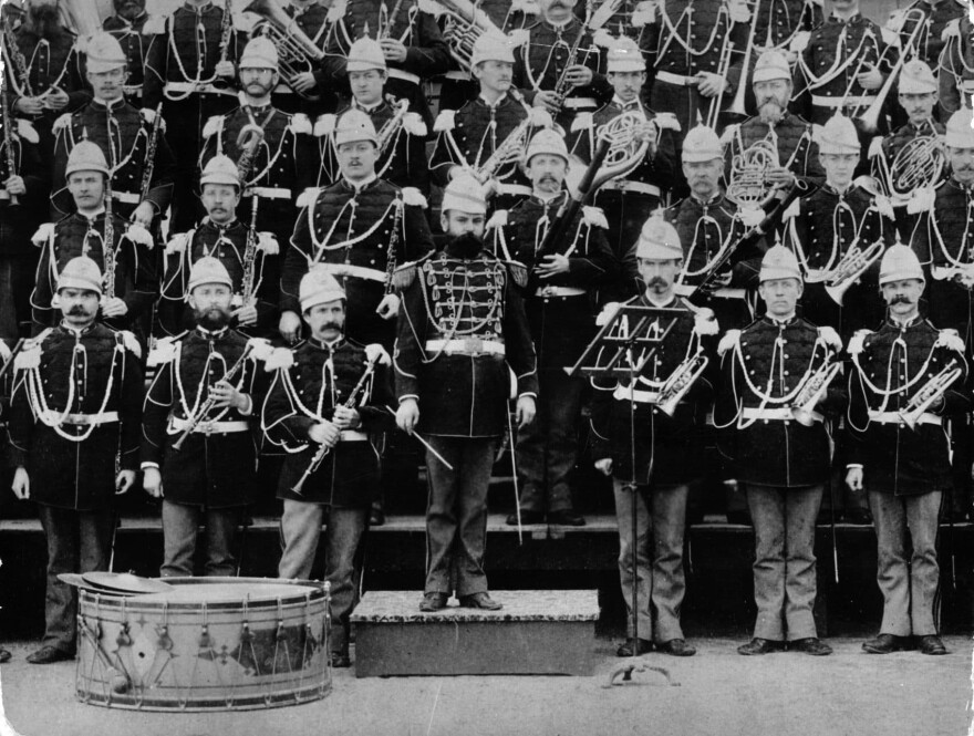 The USA Marine Band with conductor John Philip Sousa, who wrote "The Stars and Stripes Forever" as well as numerous marches, waltzes and songs. (Keystone/Getty Images)