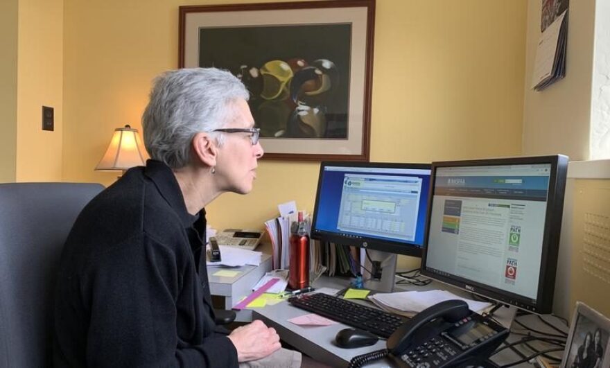 Sharon Halpin, director of financial aid at Le Moyne College in Syracuse ELLEN ABBOTT / WRVO NEWS