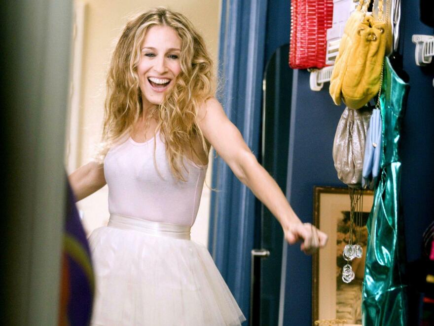 Sarah Jessica Parker is pictured in the tutu in the 2008 <em>Sex and the City</em> movie.