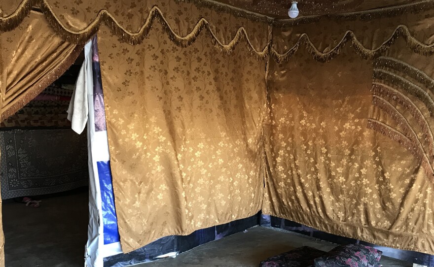 After fleeing from the war in Syria, the Jassem family sought refuge in Lebanon, where they've made a home inside a plastic tent.