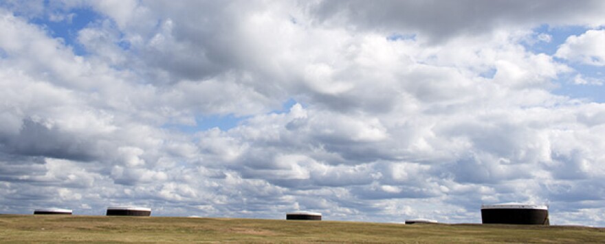 The U.S. oil hub near Cushing, Okla.