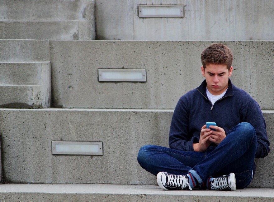 Sixty percent of teens taking part in a recent survey say they are addicted to their phones.