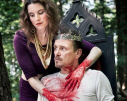 Emily Karel as Lady Macbeth and Wayne Asbury as Macbeth.