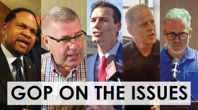  Republican governor candidates Richard Irvin, Darren Bailey, Jesse Sullivan, Paul Schimpf and Gary Rabine.  