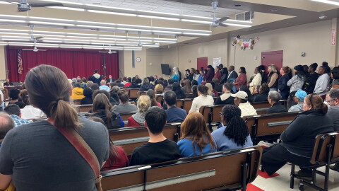 Hundreds of students and community members attended Tuesday night's South Colonie Board of Education meeting. Many described other racist incidents.