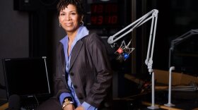 Michel Martin in <em>Tell Me More</em>'s studio.