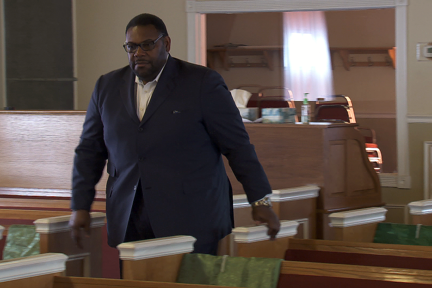 pastor in a church