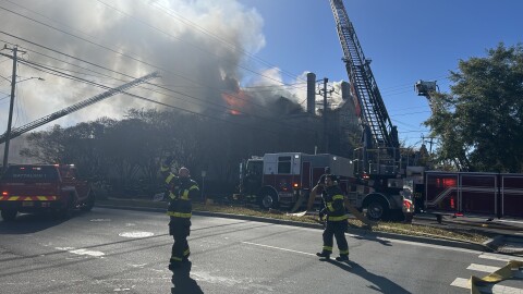 The historic Graystone Inn in downtown Wilmington caught on fire on Friday, November 14.