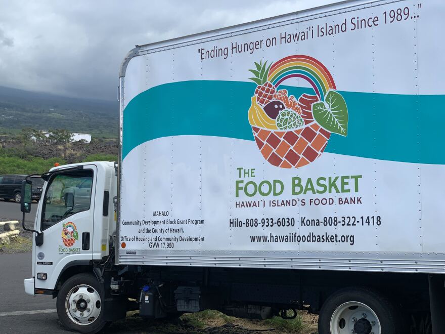 The Food Basket truck at its Kona direct service location, open from 1 p.m. to 2 p.m. every weekday.