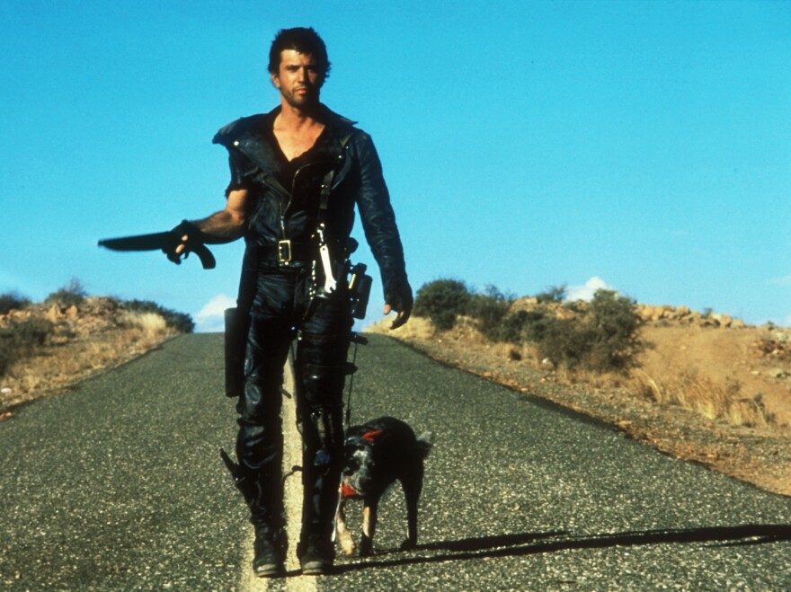 We see a fictional universe stripped of the most basic resources when Mel Gibson's character relishes a can of dog food in <em>Road Warrior</em>.