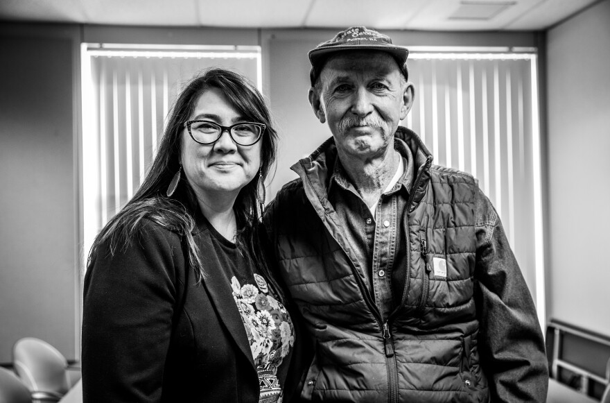 Sueann and Rich pose for a photo together.