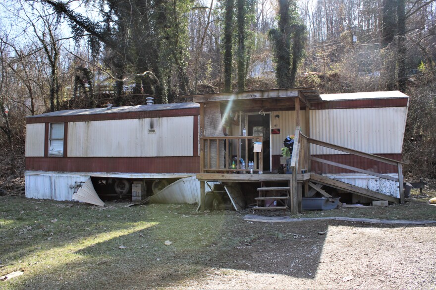 Flood waters reached the couple’s roof and destroyed everything they owned.