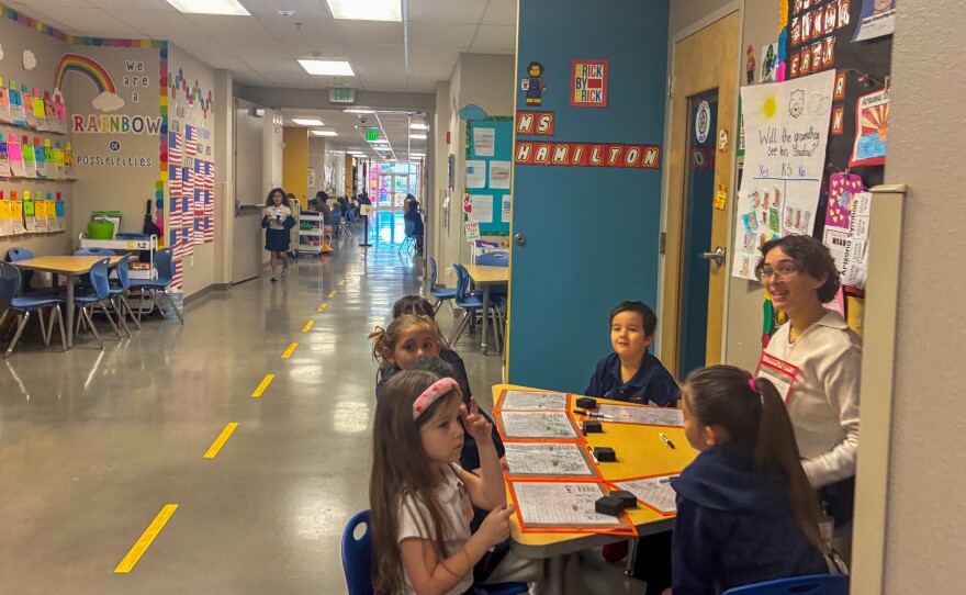 Superintendent Horne was greeted with many smiles and curious gazes as he toured DVA.