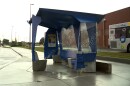 The first artistic bus shelter was installed in spring 2025.