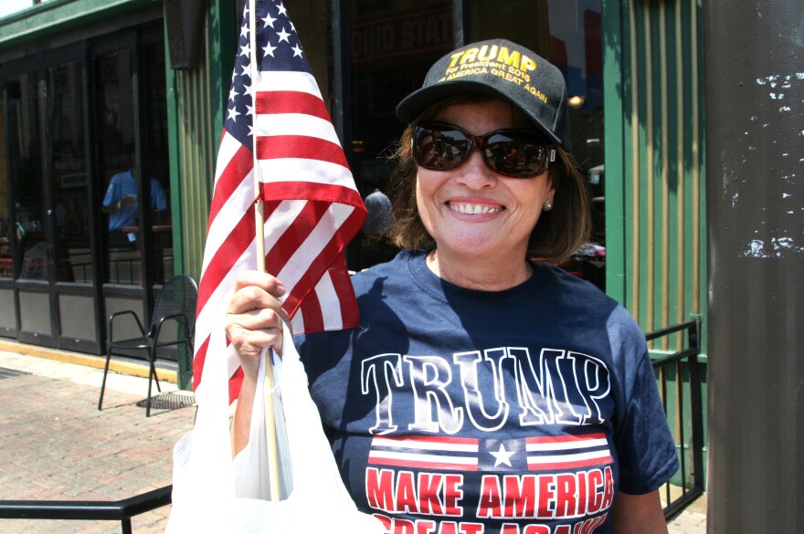 Debbie Rocks, from Cleveland, says she believes in Trump's promise that he'll "make America great."