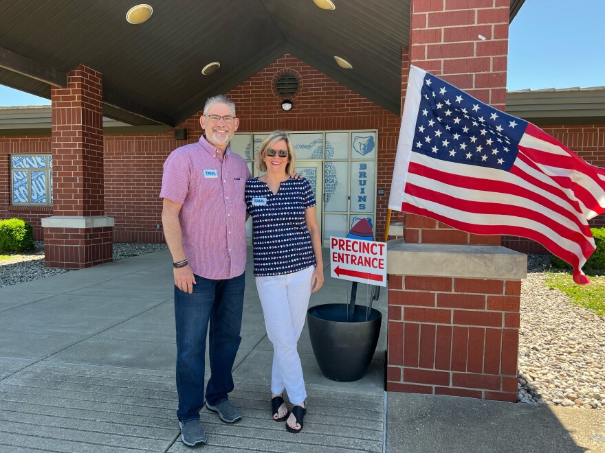 Keith Taul, is pictured with his wife and campaign manager Megan. Keith Taul is on track to become Hardin County's new judge-executive after winning the Republican primary, because no Democratic candidates ran in the primary.