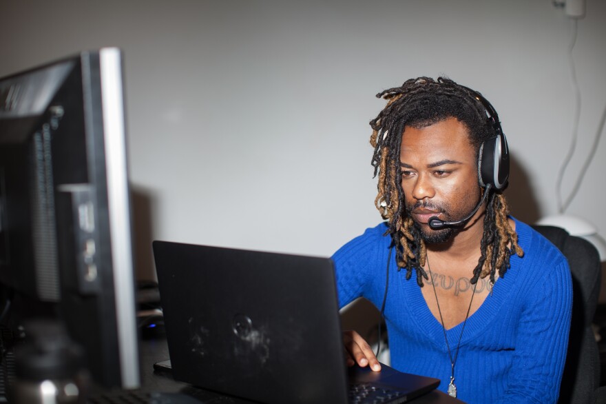 Malachi Stewart, with the Washington, D.C., health department, works full time as a contact tracer for the COVID-19 response. Washington plans to increase its contact tracing workforce in the near future.