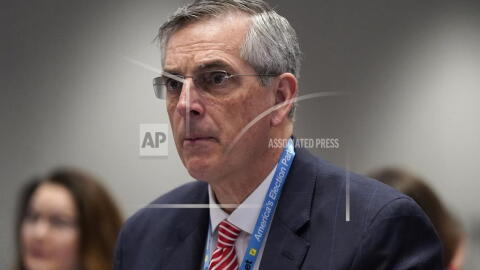 FILE -- Georgia Secretary of State Brad Raffensperger attends the National Association of Secretaries of State winter meeting, Feb. 16, 2023, in Washington. (AP Photo/Patrick Semansky, file)