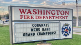 Here's the sign that's currently in front of the Washington Fire Department station at 200 N. Wilmor Road.