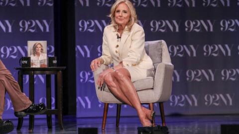 Educator and former First Lady of the United States Jill Biden in conversation at The 92nd Street Y on Tuesday, June 2, 2026, in New York. (Andy Kropa/Invision/AP)