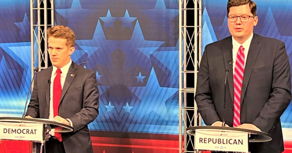 LaTurner and Schmidt spar in only televised debate for Kansas