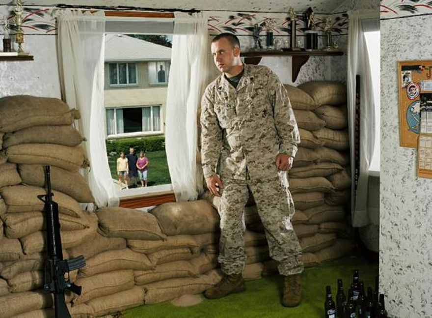 Buffalo former Marine Jeff Gramlich in Karady staged photo