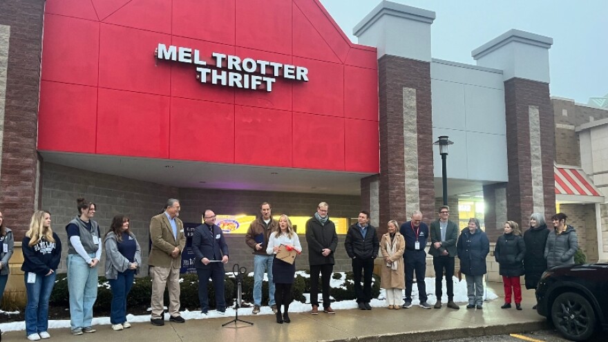 Grand Opening and Ribbon-cutting ceremony at Mel Trotter Thrift store in Caledonia